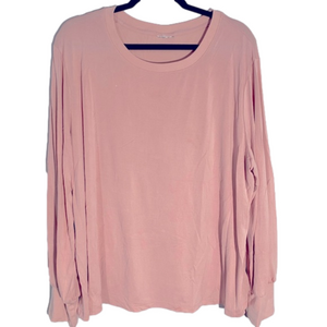 Long sleeve tee shirt balloon sleeve